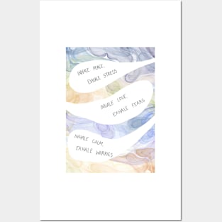 Meditation and mindfulness breathing resource Posters and Art